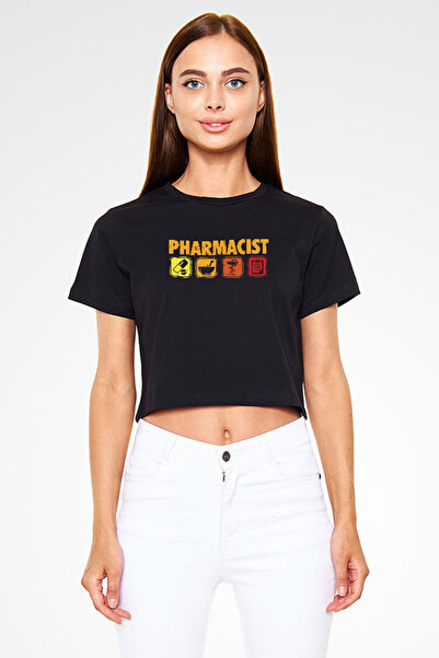 Darkhane تي شيرت أسود للجنسين - تي شيرت صيدلي