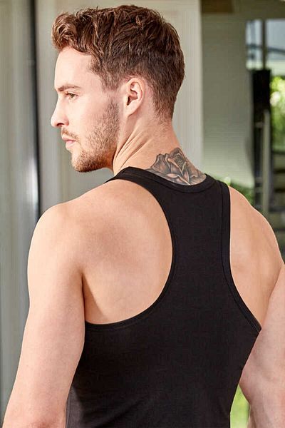 Berrak 1041 Modal Elestan Sports Men's Undershirt Black