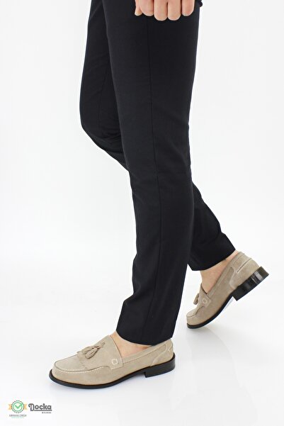 DOCKA Erkek Günlük Deri Neolit Taban Bej Süet Corcik Ayakkabı