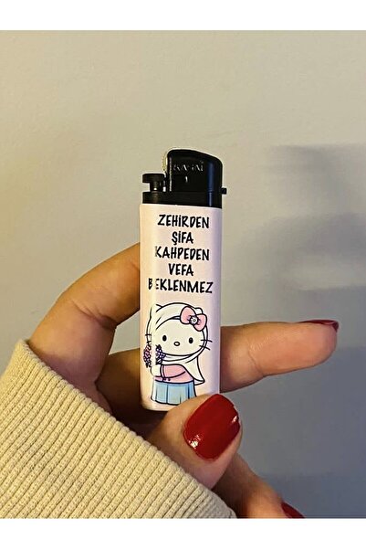 HobiShop Vefalı Kitty Baskılı Gazlı Çakmak