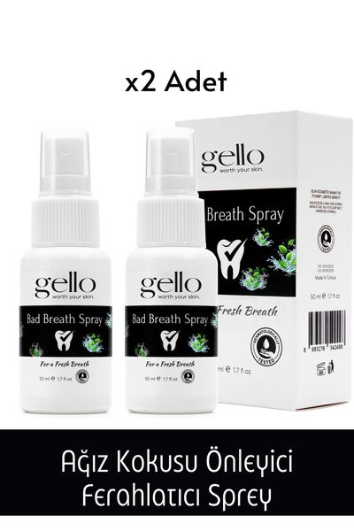 GELLO 2'li Paket Ağız Kokusu Önleyici Sprey