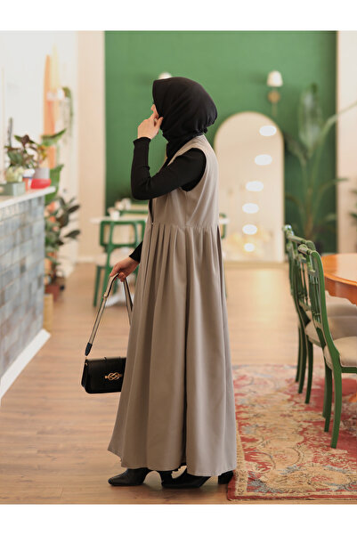 İPEKSTİL Gray Trench Coat with Jile