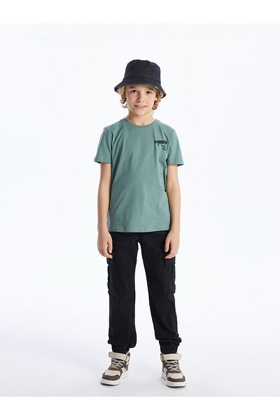 LC Waikiki Jungen – Kurzarm-T-Shirt mit Rundhalsausschnitt und Aufdruck