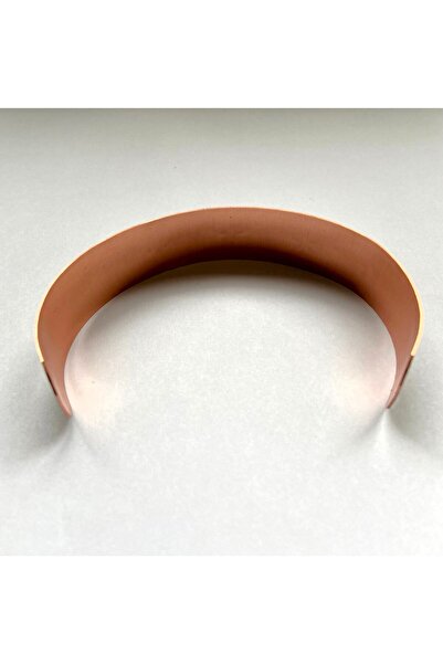 Classy Bakır Manşet Bileklik, El İşlemeli Yaprak, Çiçek ve Nazar Boncuğu Desenli, Esnek Bilezik