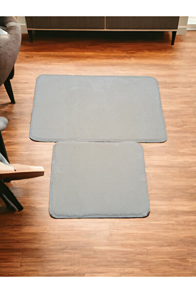 Altun 50x80+40x50 Non-Slip Bath Mat - 2-Piece Post Plush Design