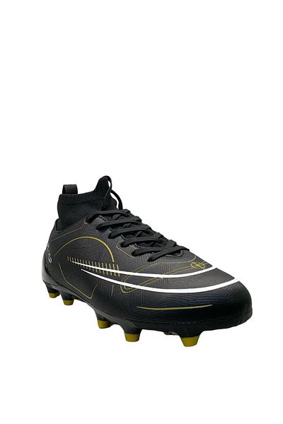 Playup 132 Crampoane de fotbal pentru tineret Black Turf