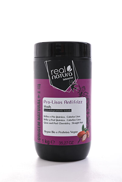 REAL NATURA INTENSIVO REAL NATURA MÁSCARA SEM SAL PRO-LISOS ANTI FRIZZ ARGAN ...