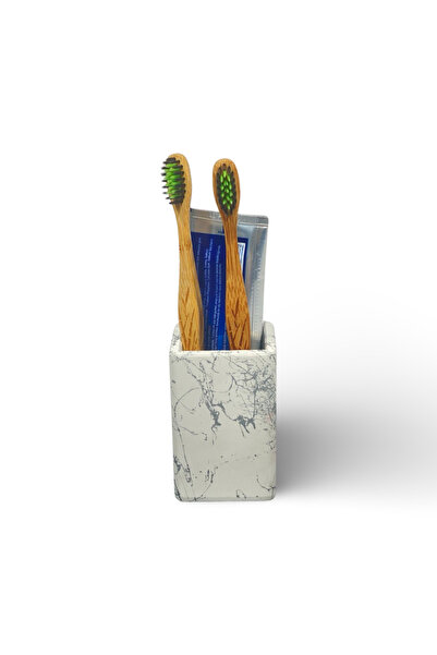 Chiko Mall Set de accesorii pentru baie din beton cu tematică din marmură cu design modern (3 bucăți)