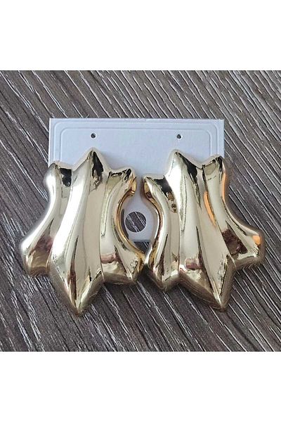 misstakıjewerly STEEL GOLD COLOR SPECIAL DESIGN EARRING