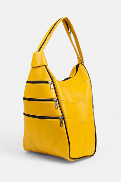 Lederax Genuine Leather Multi-Compartment Backpack and Shoulder Bag Ld52