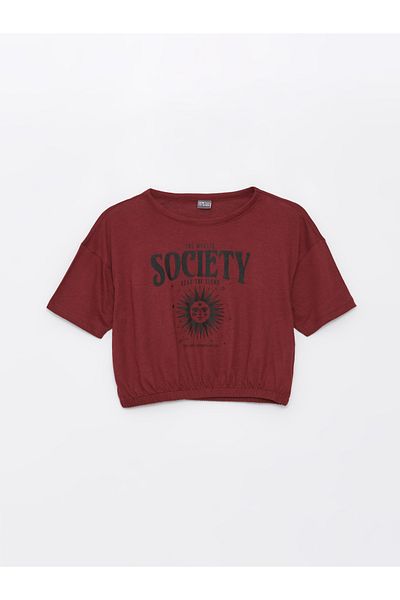 LC Waikiki Girl - Crew Neck Printed Short Sleeve T-Shirt