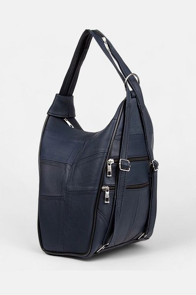 Lederax Genuine Leather Multi-Compartment Backpack and Shoulder Bag LD52