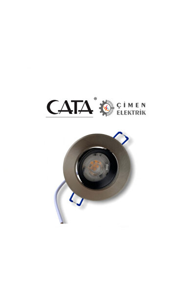 Cata 5 Adet Ct 5252 Cata 6w Satin Gövde Led Spot Beyaz Işık 6400k