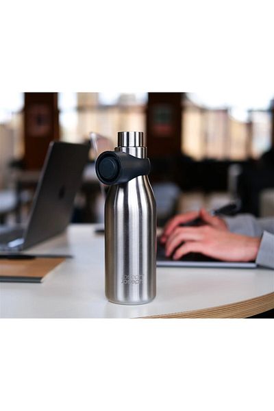 Joseph Joseph Loop Thermos Bottle 500 Ml (17 FL)OZ) - Steel Gray
