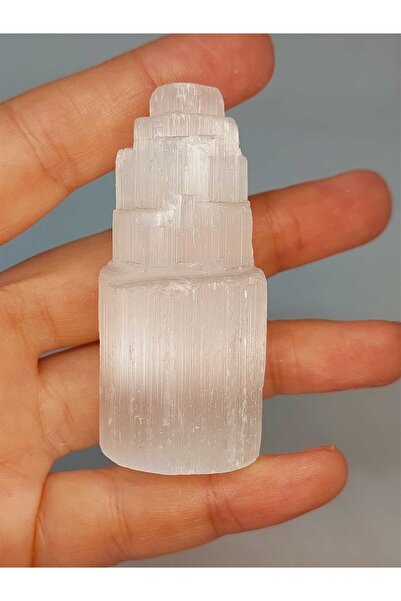 Yasamtohumu Selenite Stone Tower 6cm