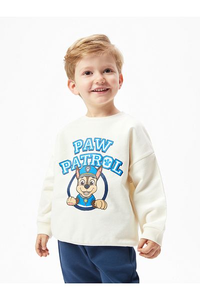 LC Waikiki Світшот з довгим рукавом з принтом Paw Patrol для хлопчика з довгим рукавом