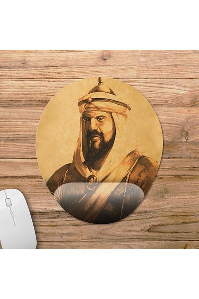 Pixxa لوحة ماوس Selahaddin Eyyubi - مع دعم للمعصم، موديل بيضاوي واحد