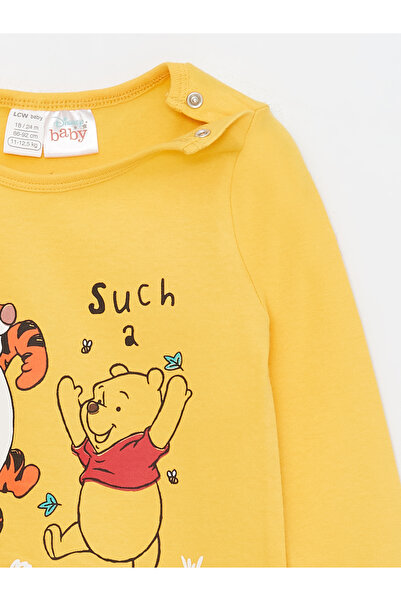 LC Waikiki Chlapecký overal s potiskem Crew Neck Medvídek Pú 2 kusy