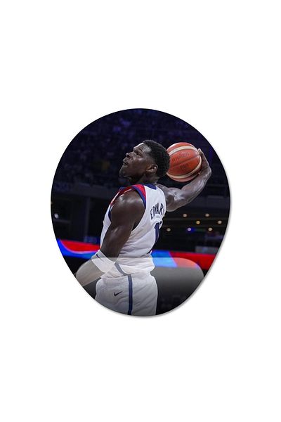 Pixxa أنتوني إدواردز NBA - 3 نموذج لوحة ماوس بيضاوية لمسند المعصم