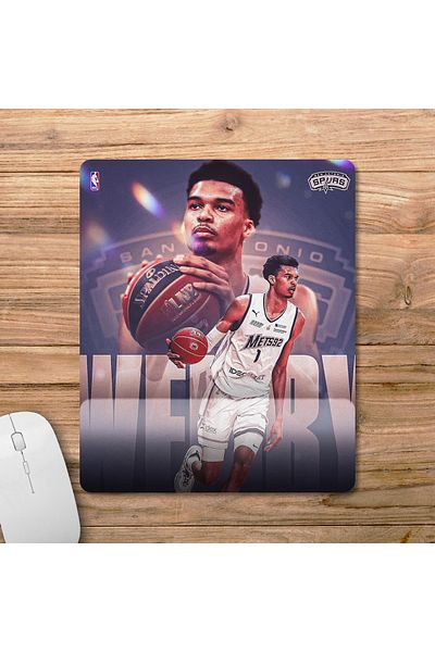 Pixxa فيكتور Wembanyama - موديل لوحة الماوس لدعم المعصم NBA - 2