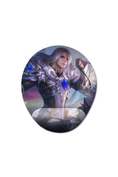 Pixxa Leomord - مجموعة من 5 لوحات ماوس بيضاوية من Mobile Legends مع دعم للمعصم