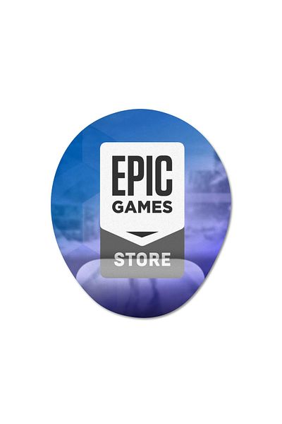 Pixxa Epic Games Store - موديل لوحة ماوس بيضاوية واحدة مع دعم للمعصم