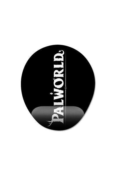 Pixxa لوحة ماوس Palworld مع مسند للمعصم - موديل 1 بيضاوي