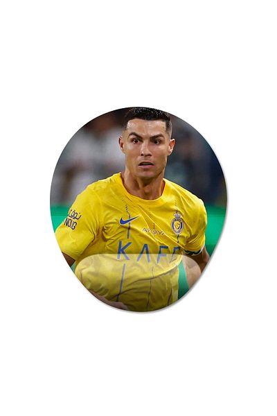 Pixxa كريستيانو رونالدو - موديل لوحة ماوس مدعوم من Al Nassr FC - 4 معصم بيضاوي