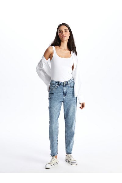 LC Waikiki Γυναικείο Jean Παντελόνι - Mom Fit