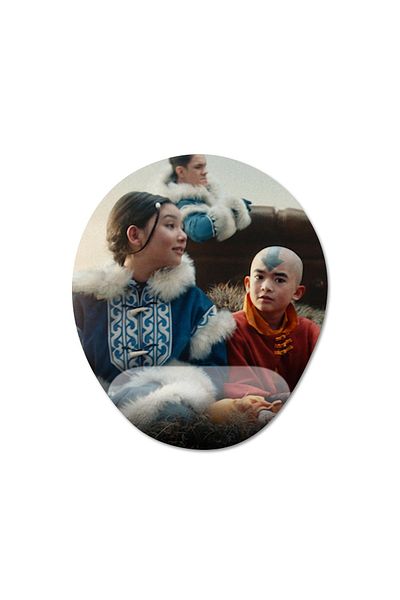 Pixxa Avatar - موديل لوحة ماوس للكاحل من مسلسل The Last Airbender TV - 2 بيضاوي