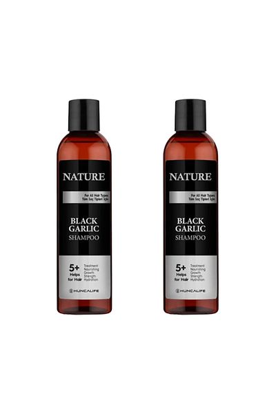 Huncalife Black Garlic Nature Shampoo - Black Garlic (350ml X2)