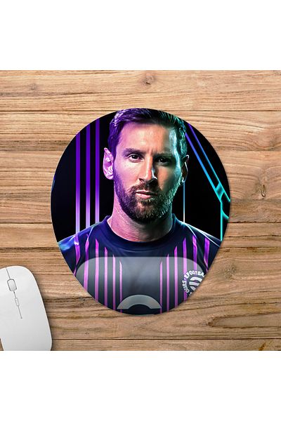 Pixxa موديل لوحة ماوس eFootball 2024 - مع مسند للمعصم، بيضاوي واحد