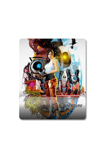 Pixxa لوحة ماوس مع مسند للمعصم من Portal 2 - موديل 2