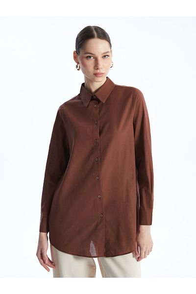 LC Waikiki Langärmliges, einfarbiges Damen-Tunika-Shirt