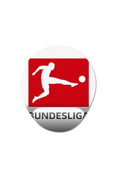 Pixxa Bundesliga - موديل لوحة ماوس لدعم المعصم لدوري كرة القدم الألماني - 2 بيضاوي
