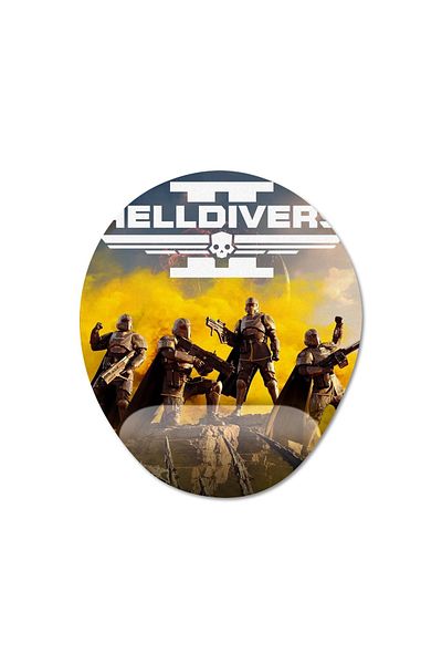 Pixxa Helldivers 2 Oval Mousepad with Wrist Support Model