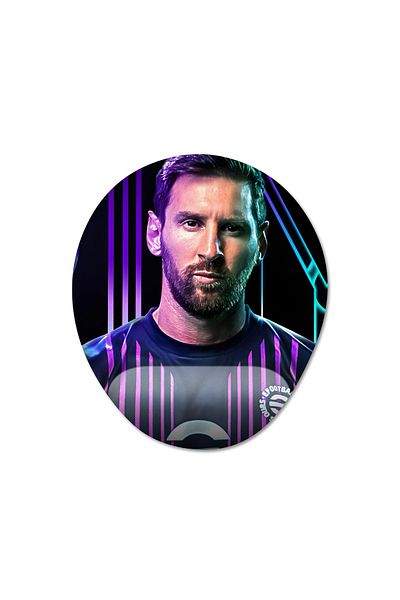 Pixxa موديل لوحة ماوس eFootball 2024 - مع مسند للمعصم، بيضاوي واحد