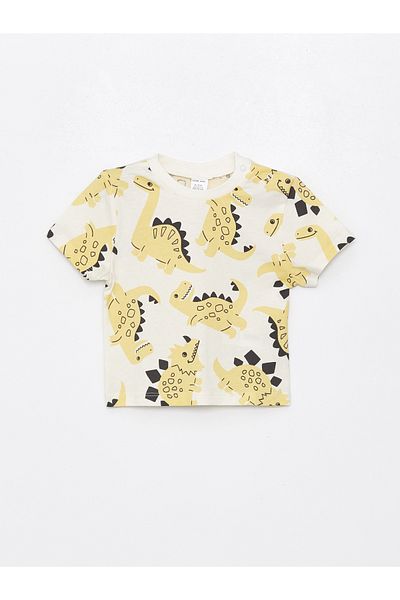 LC Waikiki T-shirt i spodnie dla chłopców z okrągłym dekoltem, 2-częściowy zestaw