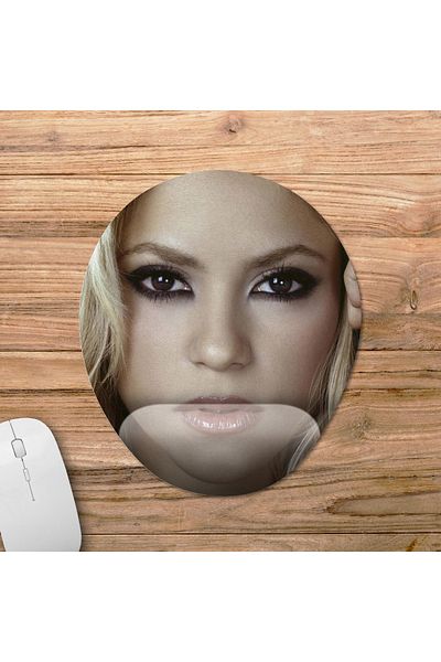 Pixxa لوحة ماوس مع مسند للمعصم من شاكيرا - موديل 1 بيضاوي