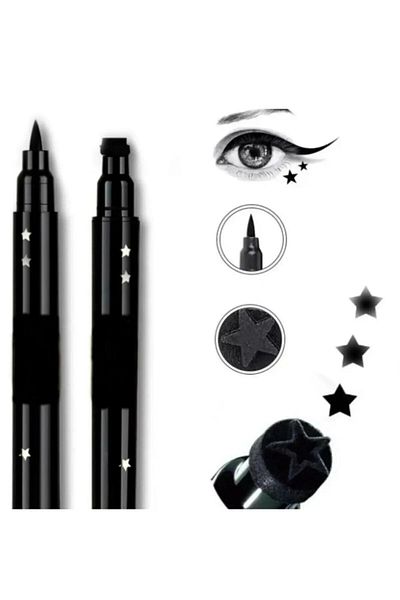 SETBEAUTY Double Sided Star Pattern Waterproof Pencil Eyeliner
