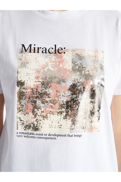 LC Waikiki Crew Neck Printed Short Sleeve Women's Tunic