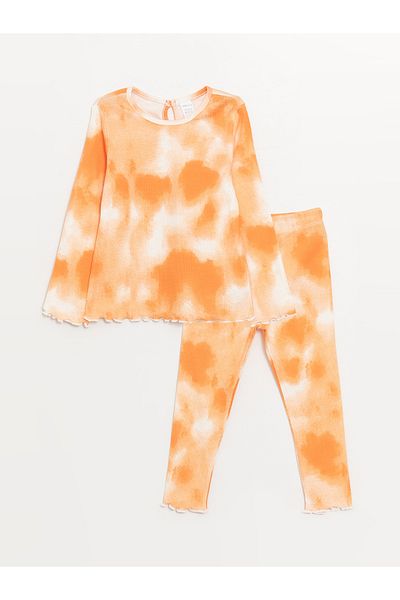 LC Waikiki Bluse und Leggings mit Rundhalsausschnitt für Babys – 2er-Set