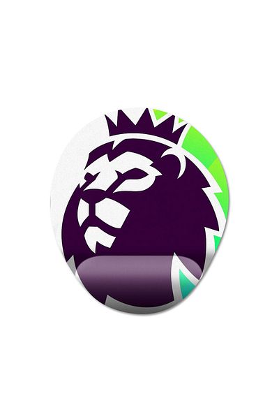 Pixxa موديل Premier League - لوحة ماوس لدعم المعصم في الدوري الإنجليزي لكرة القدم - 1 بيضاوي