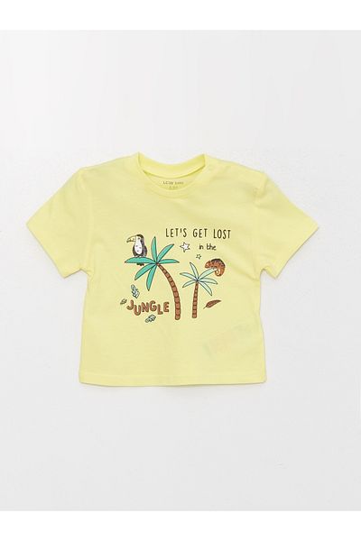 LC Waikiki Bicycle Short Short Sleeve Printed Baby Boy T-Shirt and Shorts 2 Piece Set