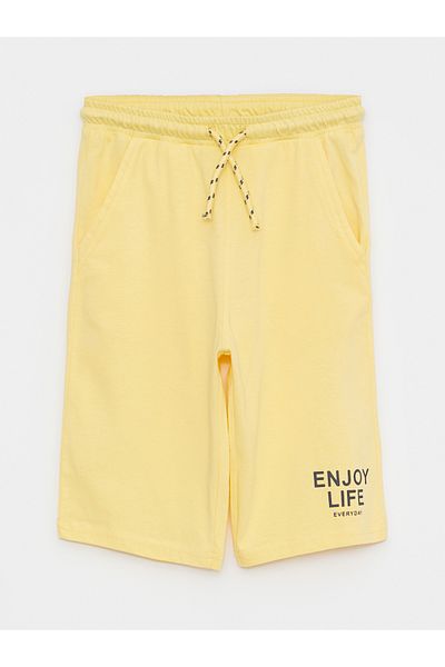 LC Waikiki Printed Cotton Boy Roller with Elastic Waist