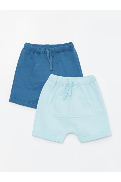 LC Waikiki Základní 2dílná sada šortek s elastickým pasem pro chlapečka