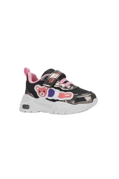 Genel Markalar Işıklı Kids Sneaker Esnek Rahat Çocuk Spor Ayakkabı Tam Kalıp Günlük Ayakkabı Platin Pembe Maranta