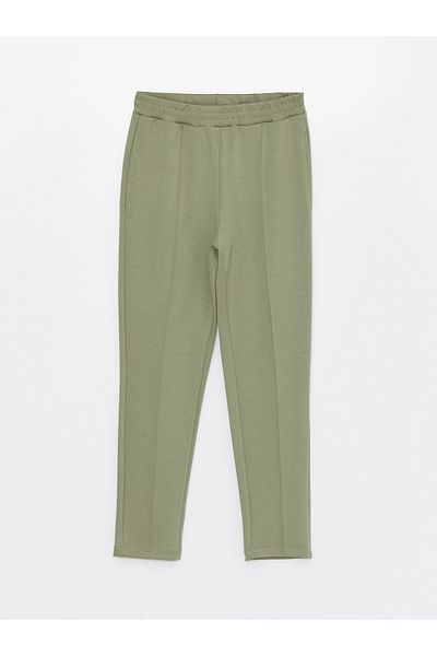 LC Waikiki Gerade Interlock-Jogginghose für Damen mit elastischem Bund