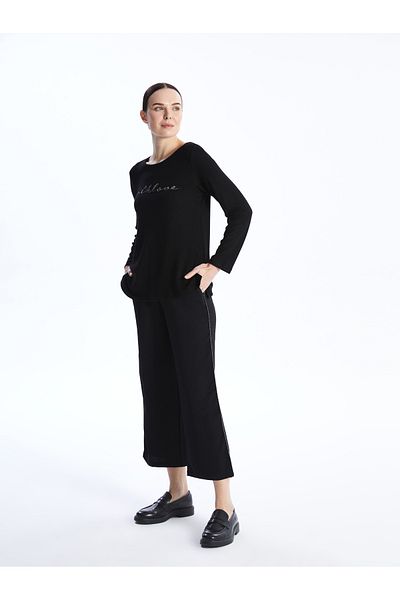 LC Waikiki Wide Leg and Elastic Waist Women's Trousers