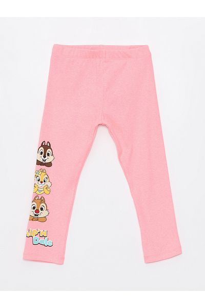 LC Waikiki Chip and Dale Baby Girl Tights with Elastic Waist 2 Pieces